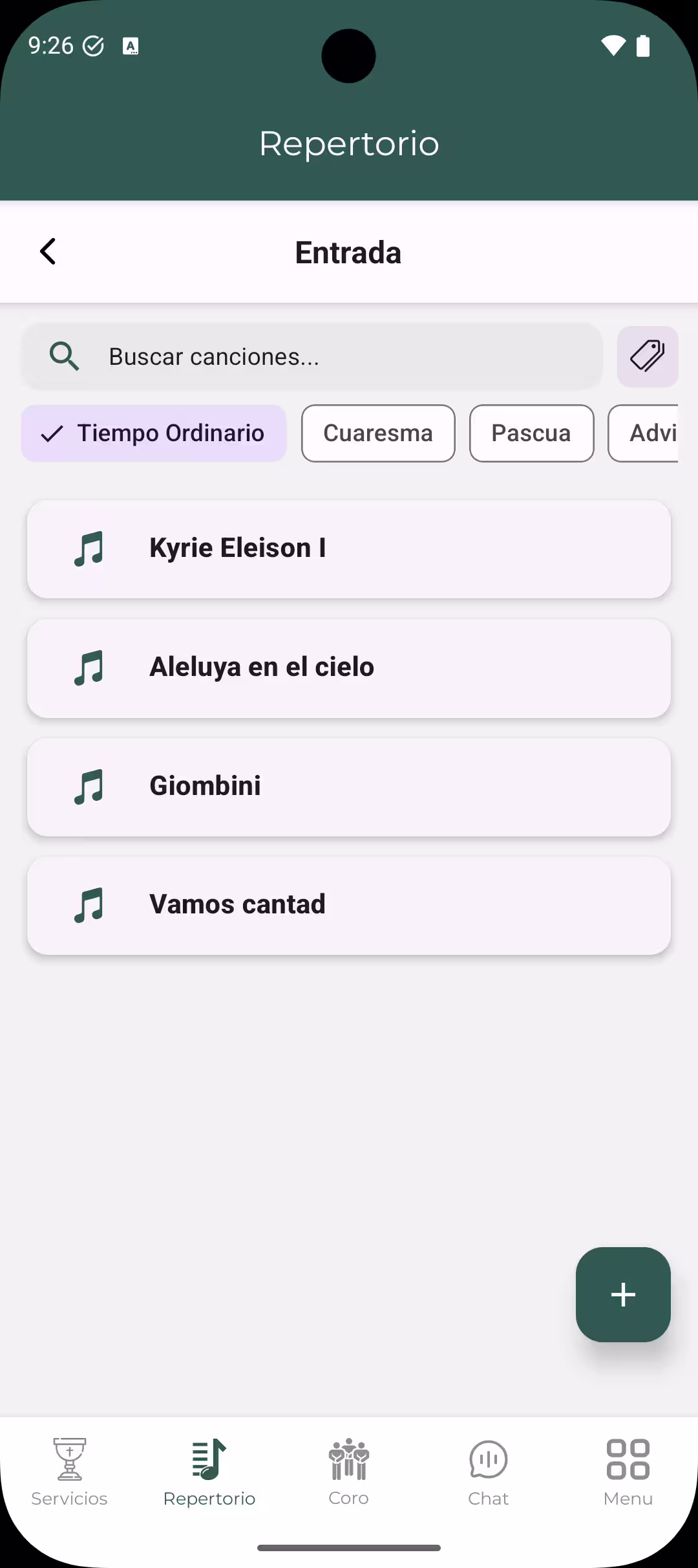 Captura de la aplicación